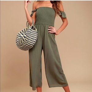 1 HOUR SALE!!! Olive green jumpsuit